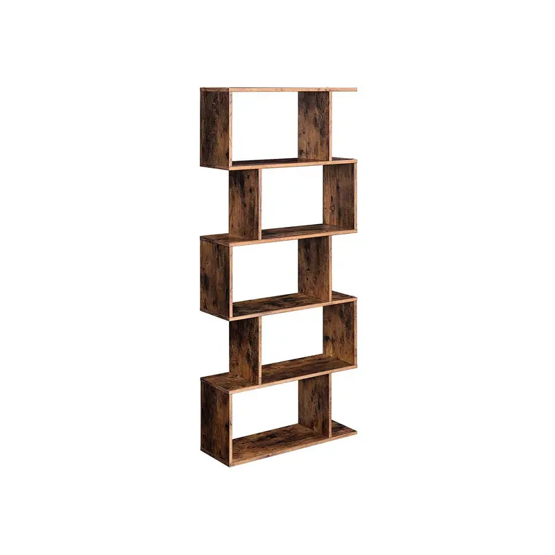 Solid Wood Display Bookcase With Open Shelving 1
