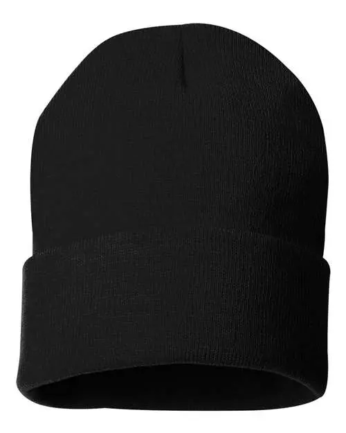 Sportsman Sp12 Solid 12-Inch Cuffed Beanie 1