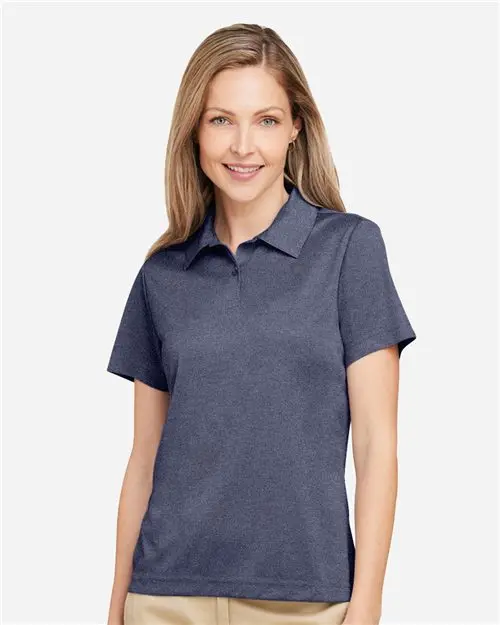 Team 365 Tt51Hw Women'S Sonic Heather Zone Performance Polo 1