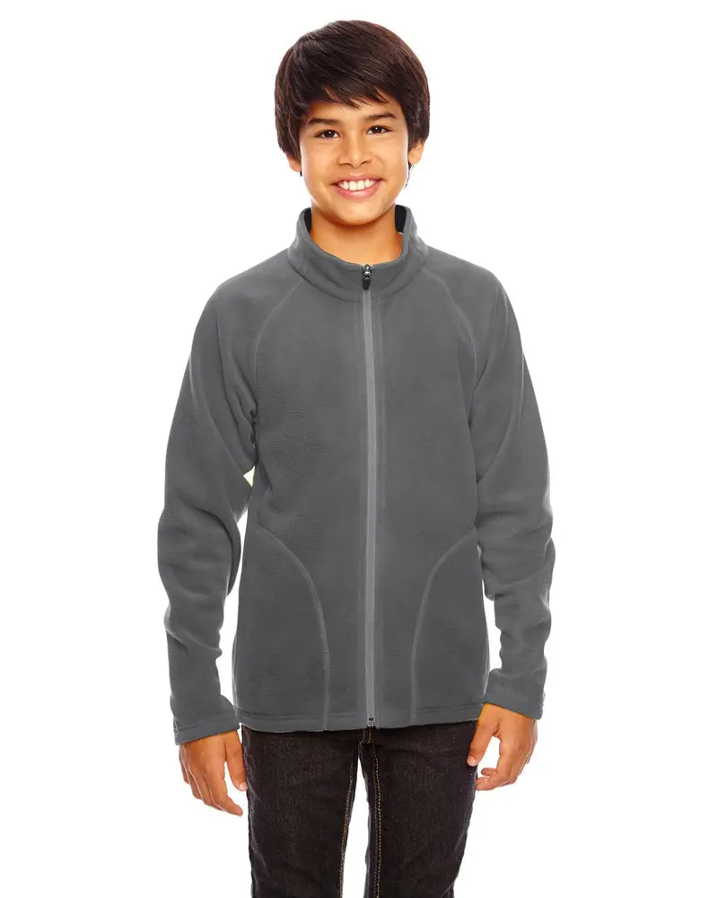Team 365 Tt90Y Campus Microfleece Jacket – Youth Lightweight Insulated Outerwear