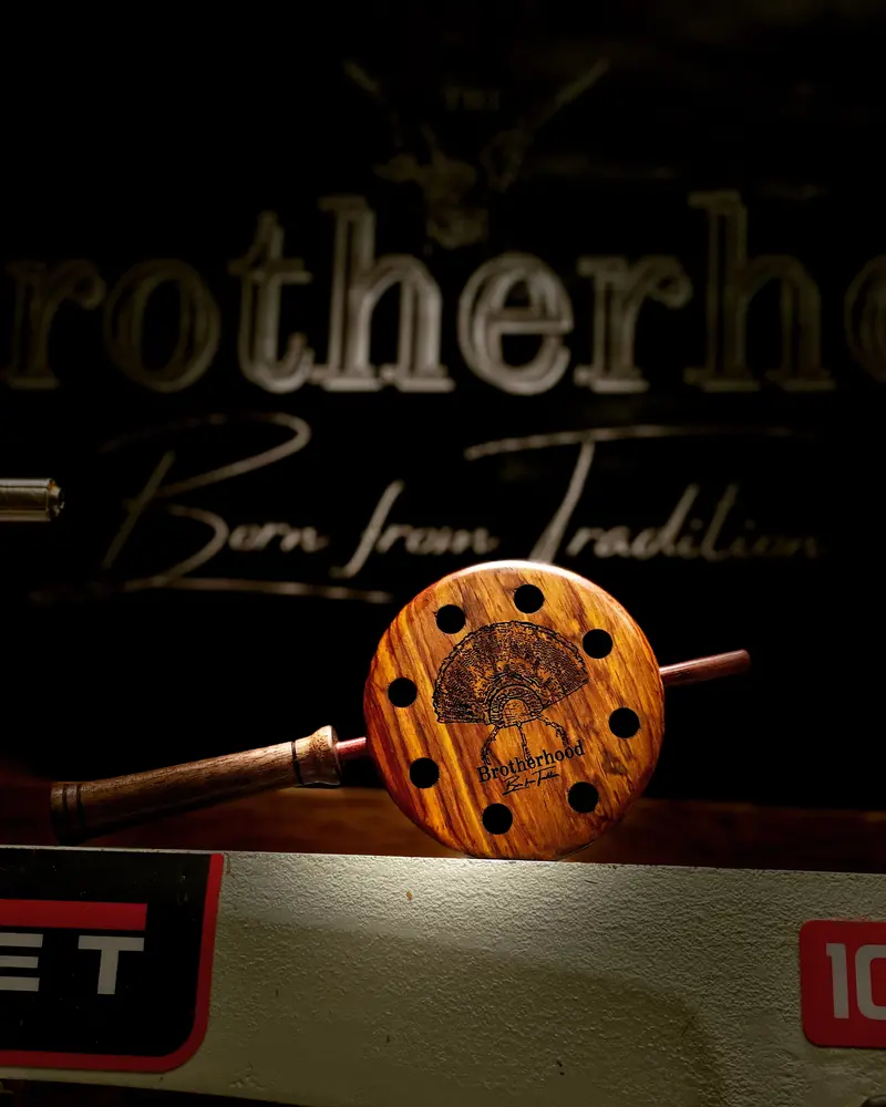 The Brotherhood Signature Turkey Pot Call With Wooden Striker 1