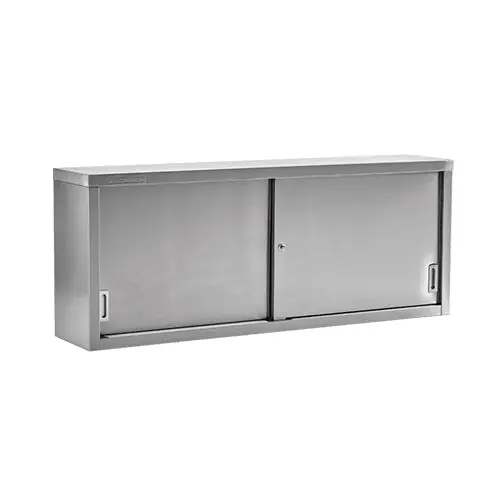 Thorinox 12" Deep Stainless Steel Closed Wall Cabinet – 18-Gauge Recessed Style 1