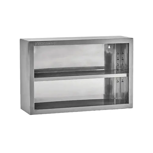 Thorinox 12" Deep Stainless Steel Open Wall Cabinet – 18-Gauge Sleek Design 1
