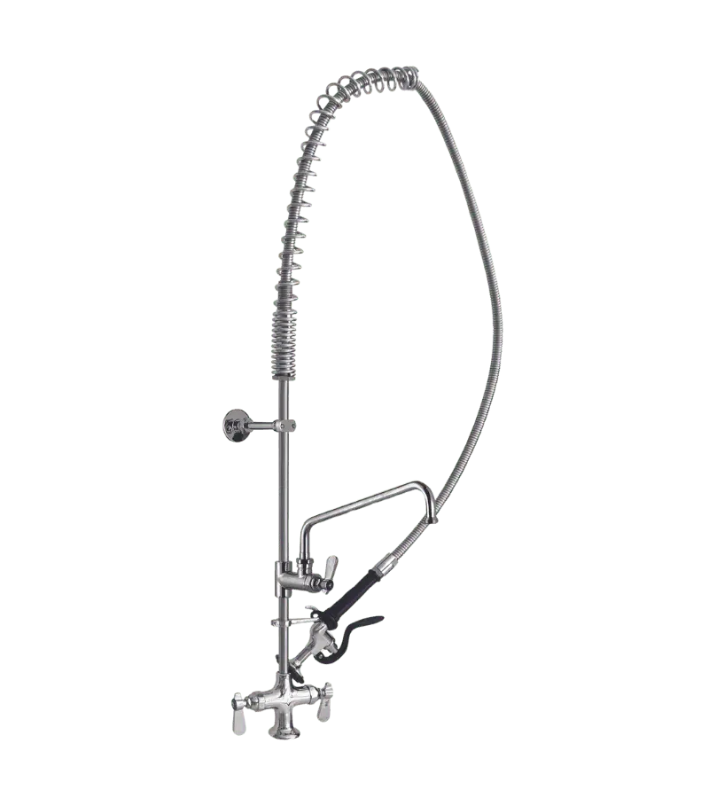 Thorinox Dm-200-S12 Center-Mount Pre-Rinse Station — 12" Oc With Hose & Add-On Faucet 1