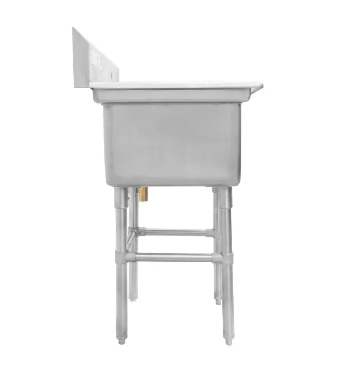 Thorinox Tss-2020-0 Corner-Mount Single Compartment Sink – 20" X 20", No Drain Board 1