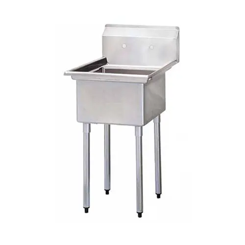Thorinox Tss-2424-0 Single-Compartment Corner Sink – 24" X 24" X 14", No Drainboard 1