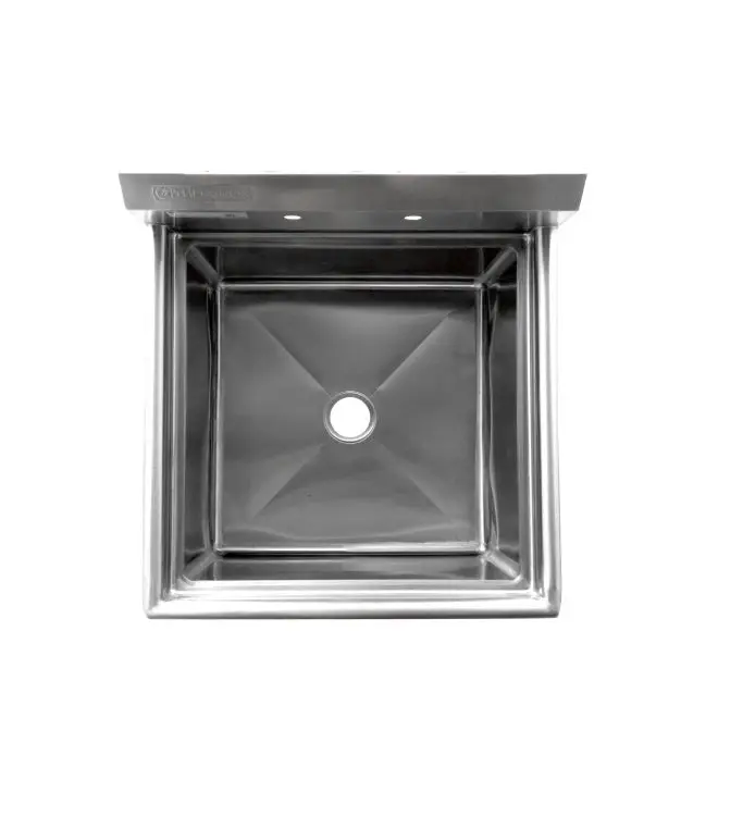 Thorinox Tss-2430-C Single-Basin Sink – 24" X 30", Center Drain Configuration 1