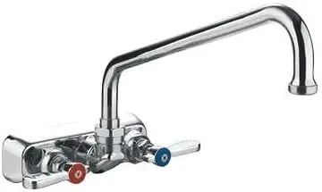 Thorinox Wm-04-S6 Wall-Mount Faucet – 4" Centers, 6" Swing Nozzle 1