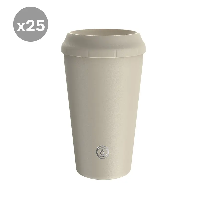 Topl Flow360° Reusable Travel Tumbler – Oatmeal Tone, 12Oz – Pack Of 25 1