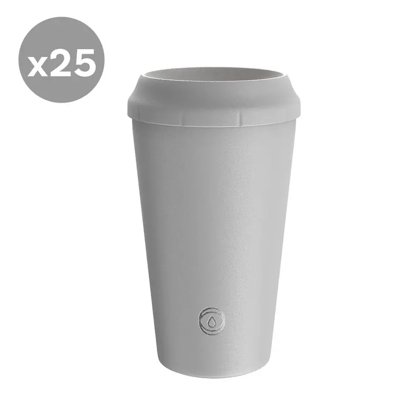 Topl Flow360° Reusable Travel Tumbler – Stone Grey, 12Oz – Pack Of 25 1