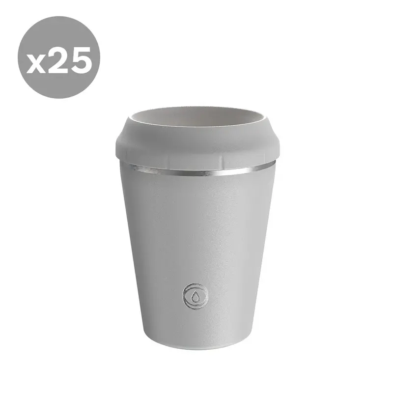 Topl Flow360° Reusable Travel Tumbler – Stone Grey, 8Oz – Pack Of 25 1