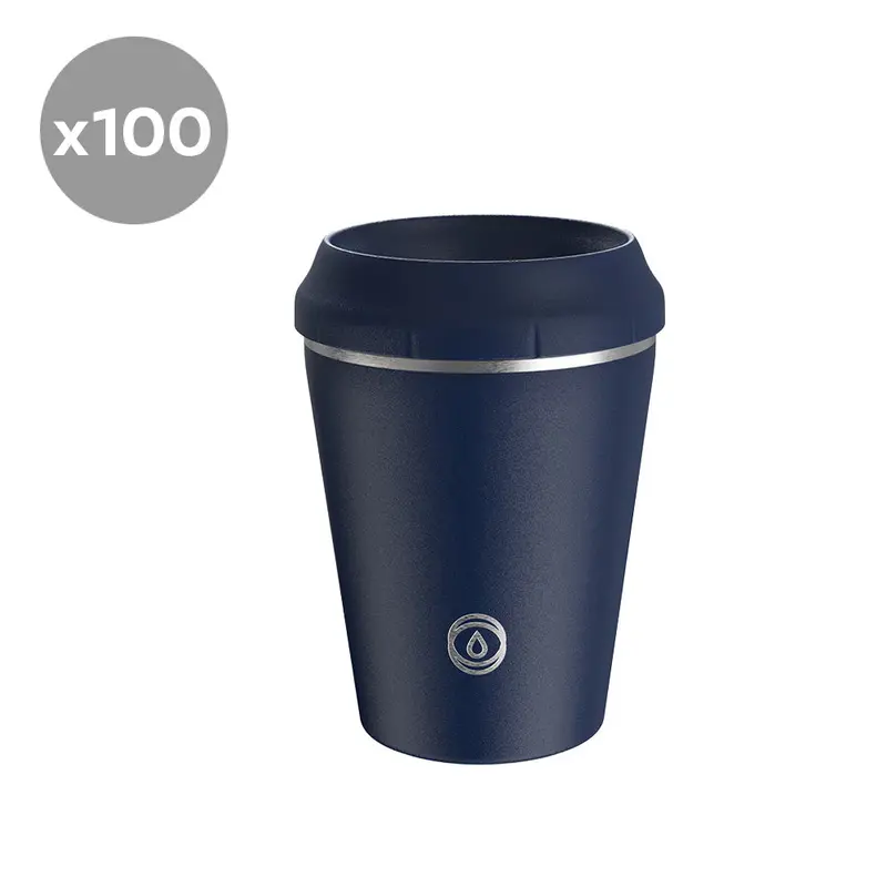 Topl Stroll Reusable Cup – Navy Blue, 8Oz (Bulk Pack: 100) 1