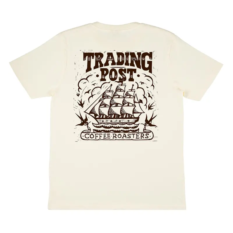 Trading Post Monsoon Malabar Limited-Edition T-Shirt – Natural & Coffee-Dyed Organic Cotton 1