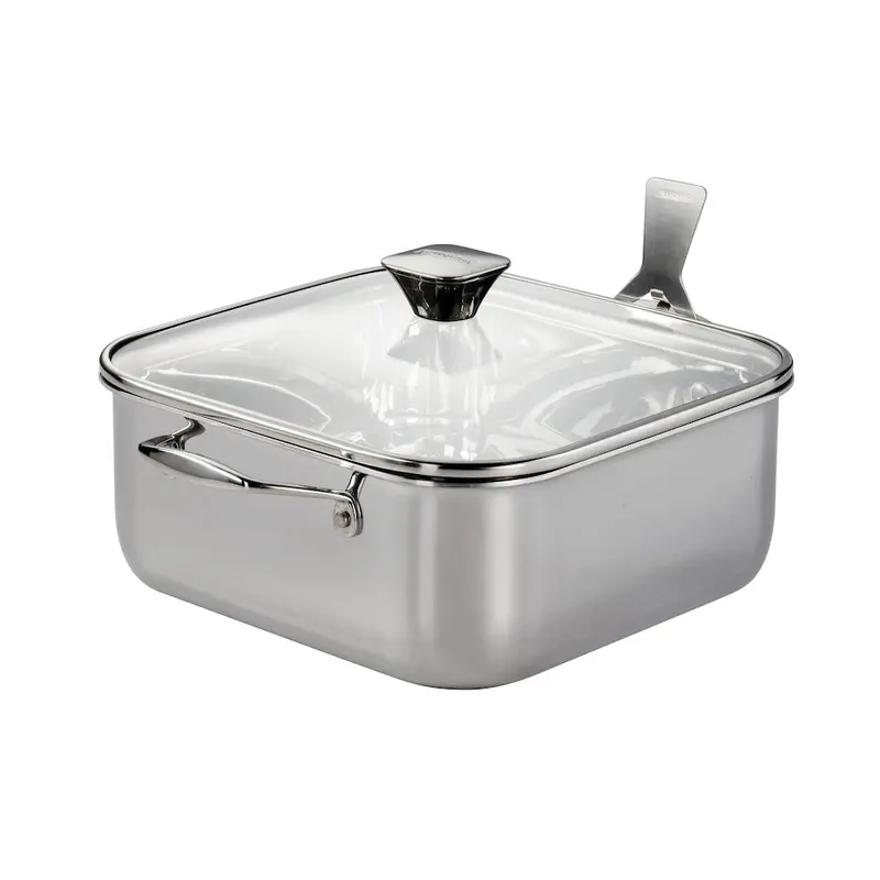 Tramontina Tri-Ply Clad 11-Inch Stainless Steel Roasting Pan With Riveted Handles 1