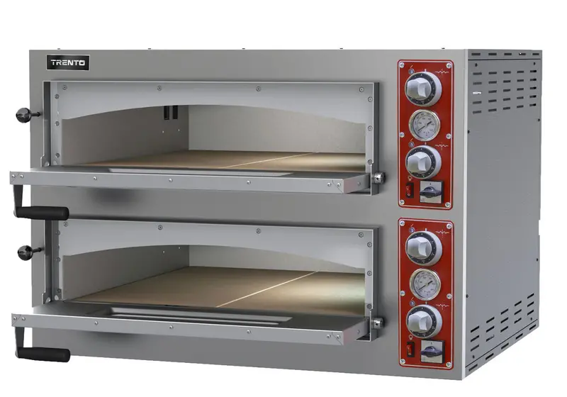 Trento Entry Max 39" Dual-Chamber Pizza Oven – 27.6" Cooking Chamber, 11.2 Kw, 230V 3-Phase 1