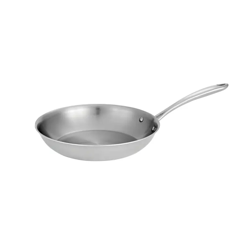 Tri-Ply Stainless Steel Fry Pan With Boston-Style Handle 2