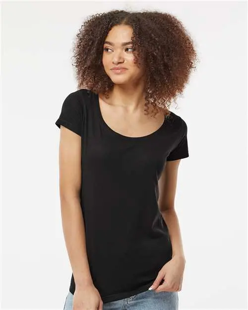 Tultex 243 Women'S Poly-Rich Scoop Neck Tee 1