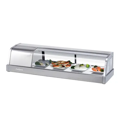 Turbo Air Sakura-50-L 48-Inch Self-Contained Curved-Glass Sushi Case (Left-Side Compressor) 1