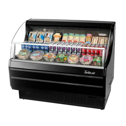 Turbo Air Tom-40Sb-N 39-Inch Slim-Line Horizontal Black Air-Curtain Display Case 1
