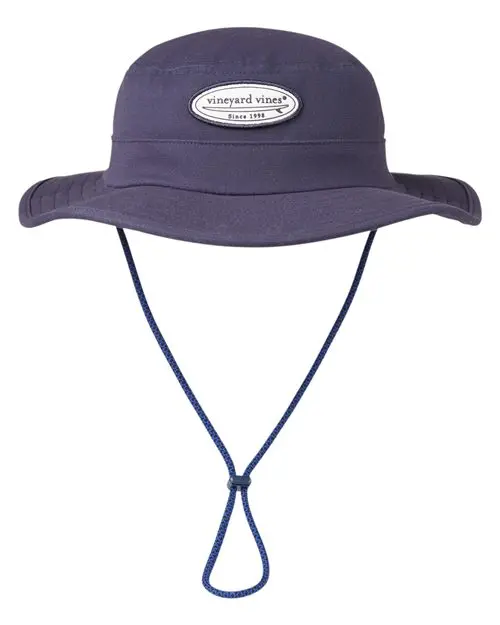 Vineyard Vines Surf Patch Canvas Bucket Hat – Casual Summer Style, Adjustable Fit (F002311) 1