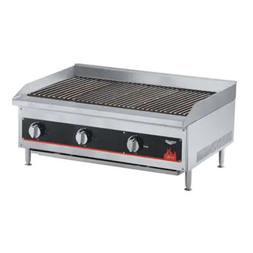 Vollrath 407372 Cayenne 48" Propane Charbroiler – Radiant & Lava Rock 1