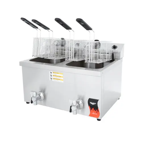 Vollrath Cayenne 30 Lb Twin-Pot Countertop Electric Fryer 1