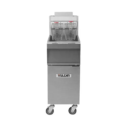 Vulcan 1Gr65M 65-Lb High-Efficiency Propane Floor Fryer – Tube-Fired Design 1