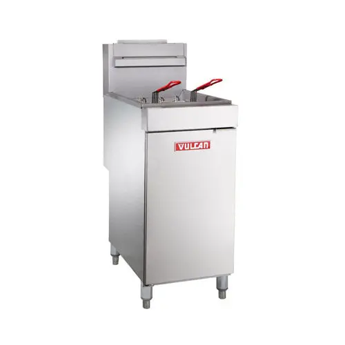 Vulcan Lg300 Floor-Mount Propane Fryer – 40-Pound Oil Capacity, Tube-Fired 1