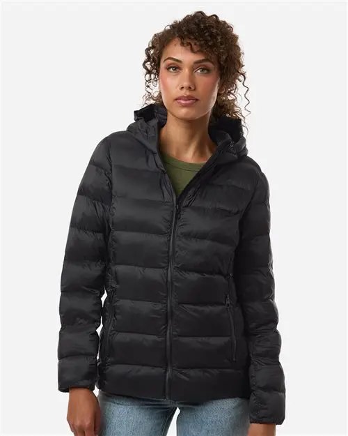 Weatherproof Women'S Lightweight Hooded Puffer Jacket – Poly-Filled, Packable (W26715) 1