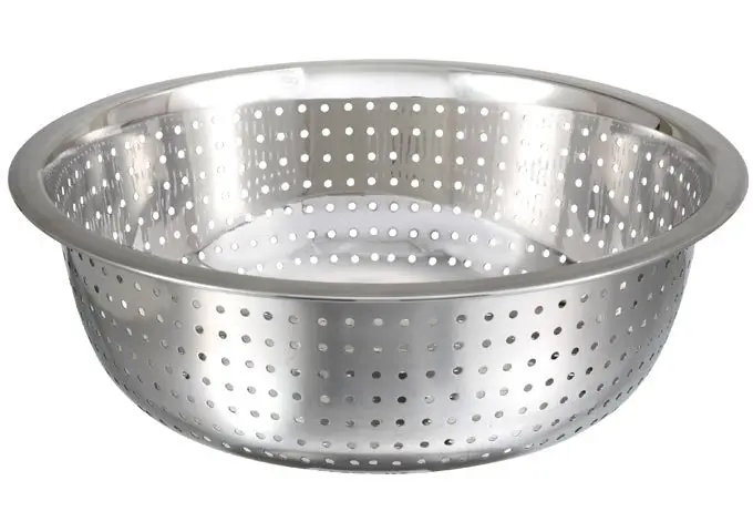 Winco 11-Inch Chinese-Style Stainless Steel Colander – Small Capacity (Ccod-11S) 1