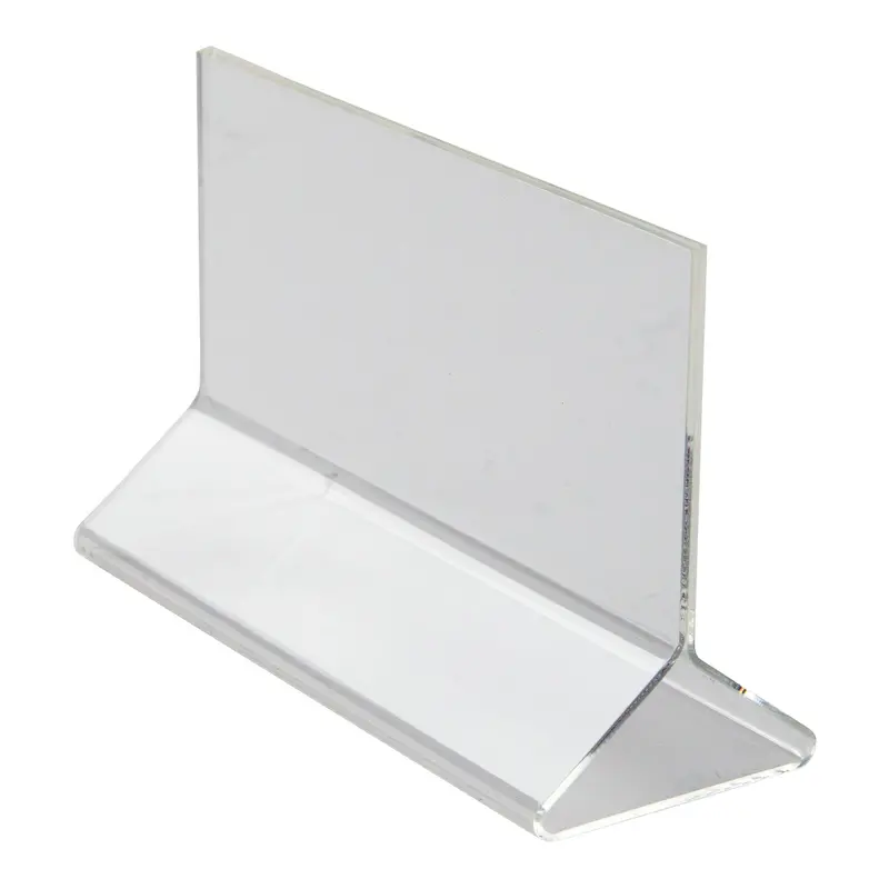 Winco Atch-53 Compact Double-Sided Clear Acrylic Menu Stand (5.5" X 3.5") 1