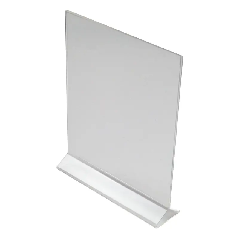 Winco Atch-811 Double-Sided Clear Acrylic Menu Stand (8" X 11") 1