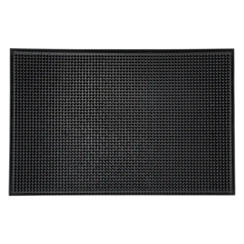 Winco Bm-1812K Black Bar Service Mat (18" X 12") 1