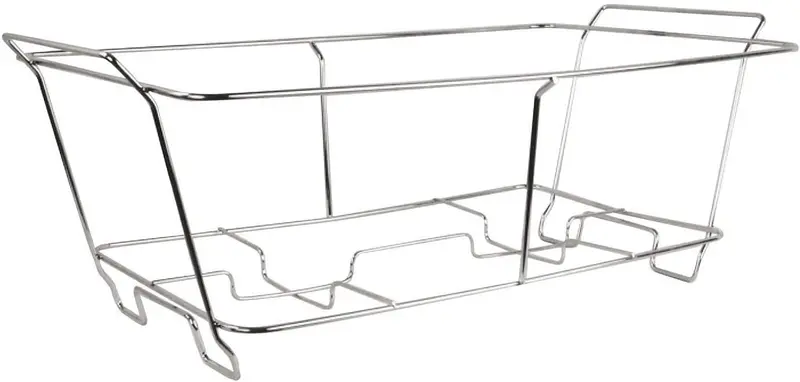 Winco C-2F Aluminum Foil Tray Wire Stand – Adjustable Height For Prep Tables 1