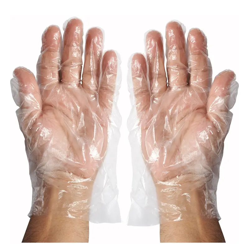 Winco Glp-M Textured Polyethylene Disposable Gloves – Medium (500 Per Box) 1