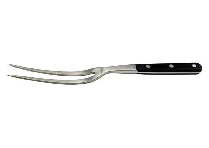 Winco Kfp-62 12-Inch Curved-Tine Stainless Steel Cooking Fork 1