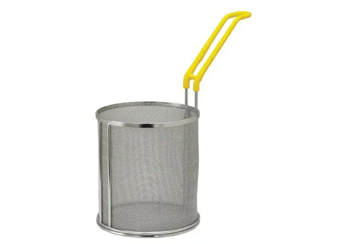 Winco Mpf-67 6.5" X 7" Gourmet Stainless Steel Pasta Basket For Small-Batch Cooking 1