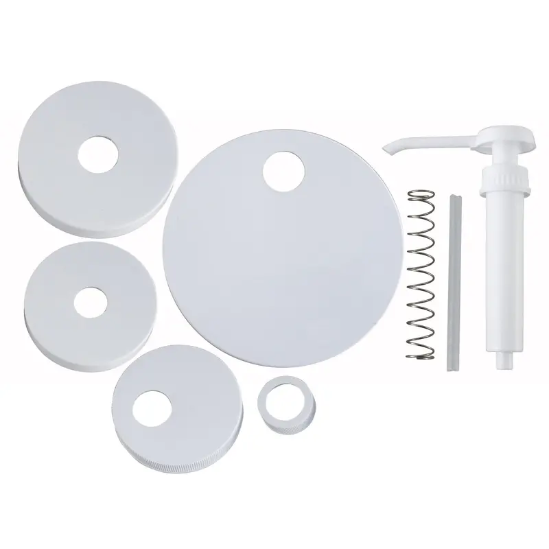 Winco Pkt-6 Dispenser Pump Kit With Five Compatible Lids 1