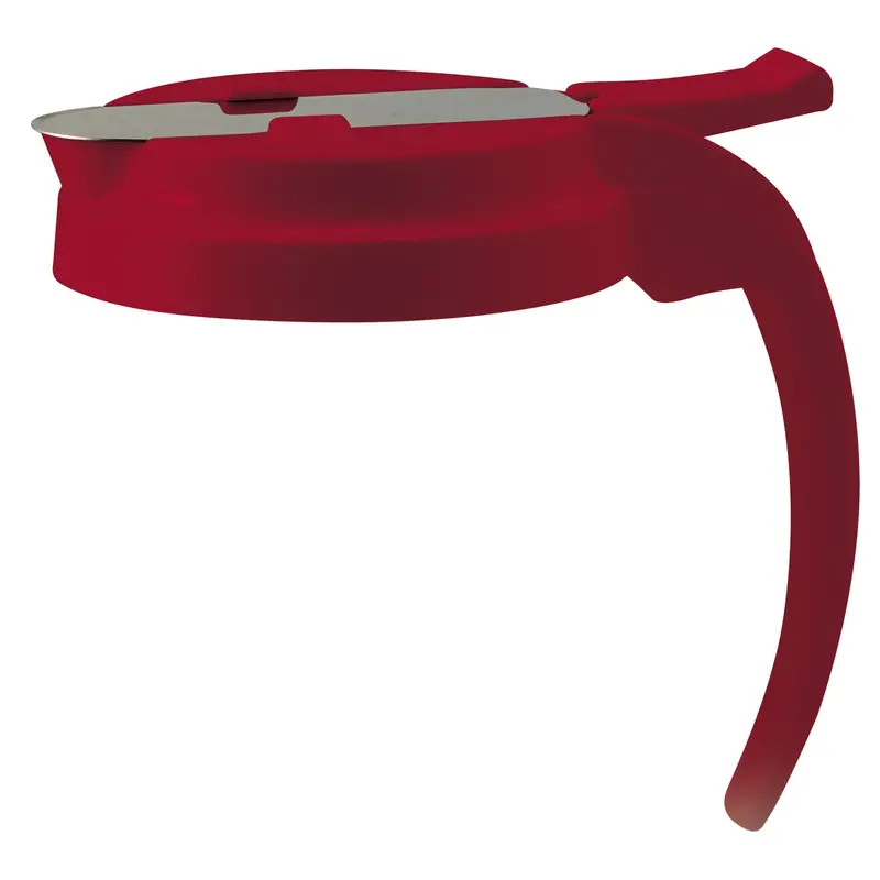 Winco Psud-Rlid Red Replacement Lid For 32 Oz And 48 Oz Syrup Dispensers 1