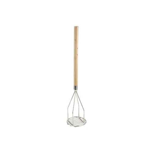 Winco Ptm-24R Heavy-Duty Round Potato Masher – 24.5-Inch Wooden Handle 1