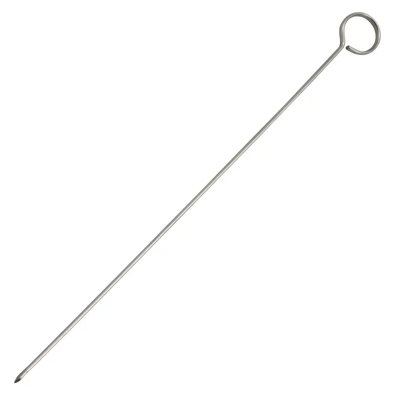 Winco Sko-12 Stainless Steel Oval Skewers – 12-Inch Heavy-Duty Pair 1