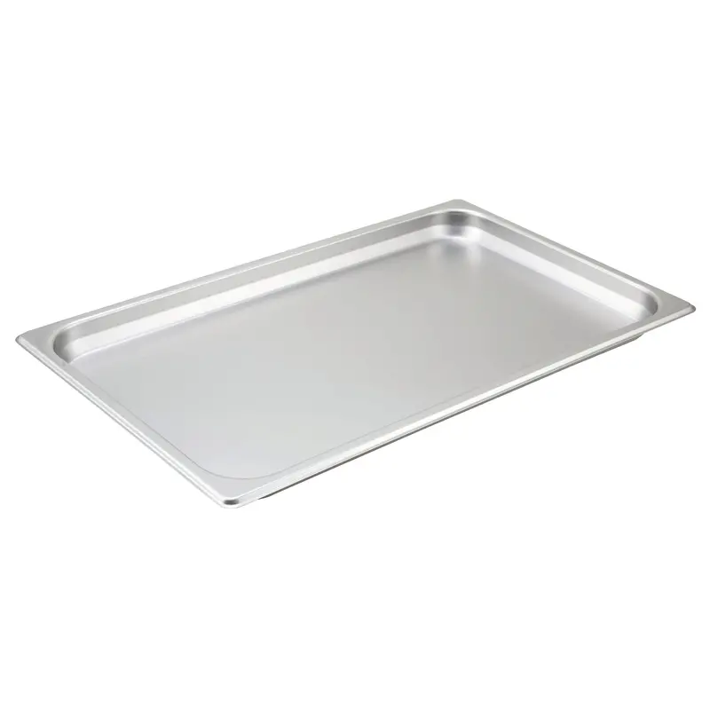 Winco Spf1 Stainless Steel Straight-Sided Steam Pan – 25-Gauge Commercial Grade 1