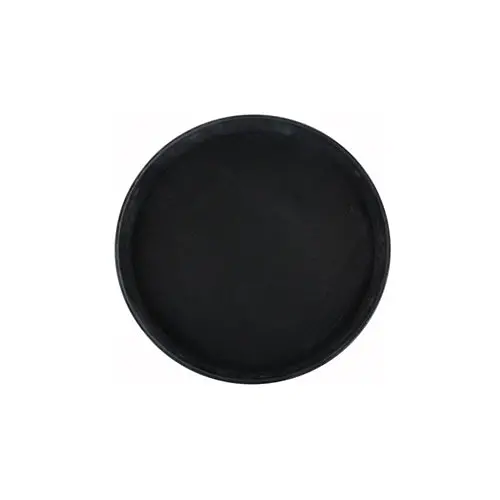 Winco Trh-11K Round Black Rubber-Lined Plastic Tray – 11" Diameter 1
