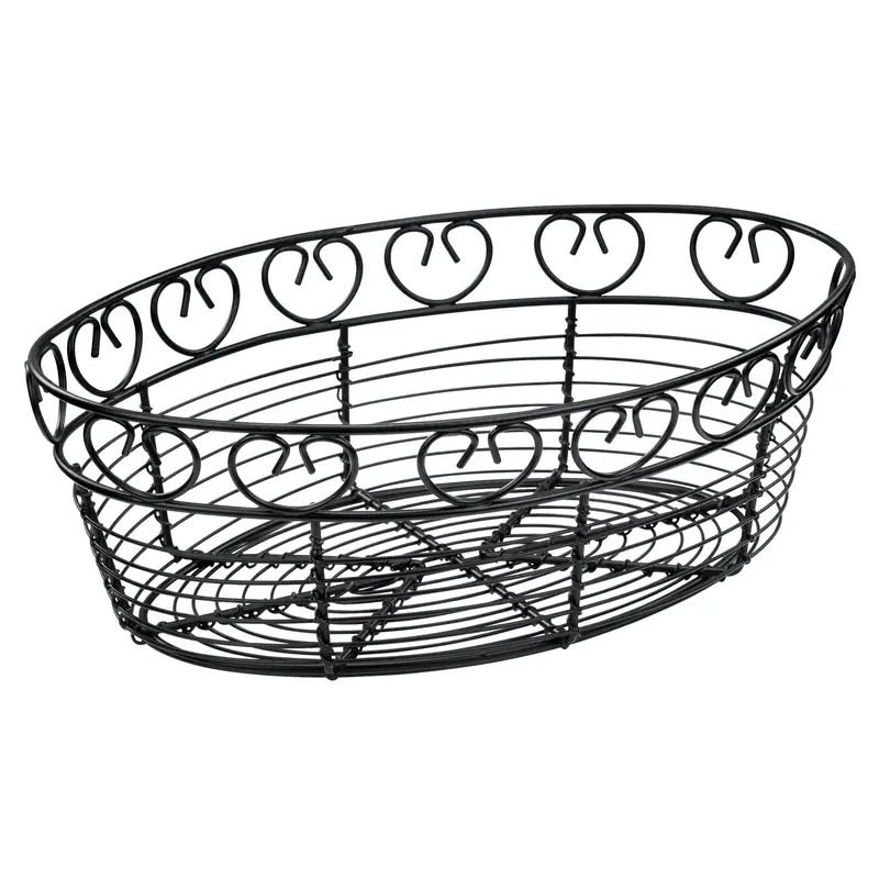 Winco Wbkg-10O Compact Oval Wire Serving Basket – 10 Inches 1