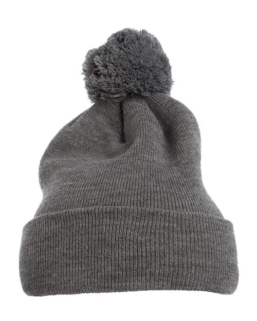 Yp Classics Pom-Pom Cuffed Knit Beanie – 1501P 1