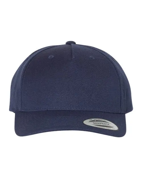 Yp Classics Premium Five-Panel Snapback Cap – Curved Bill Design 1