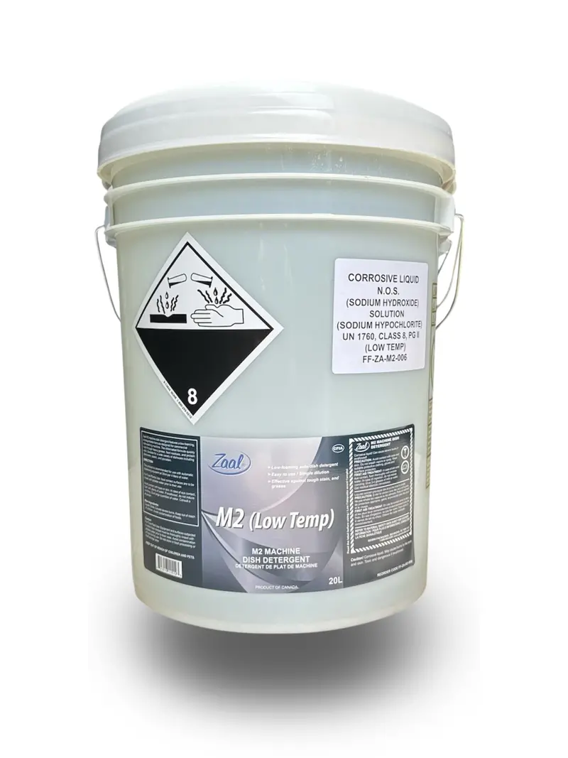 Zaal Low-Temperature Commercial Dishwasher Detergent 1